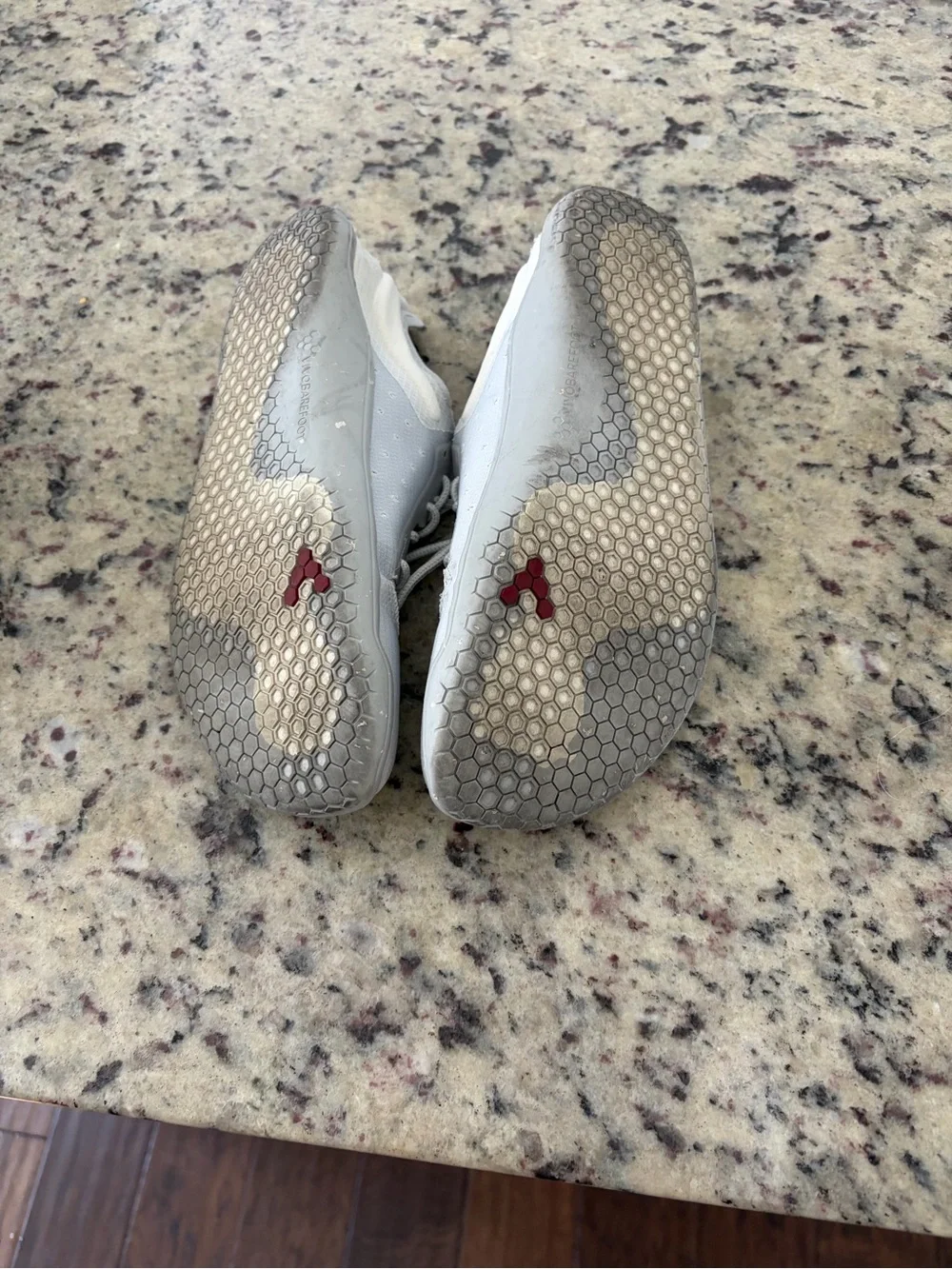 Vivo barefoot Women’s White and Light Gray Minimalist Athletic Sneakers